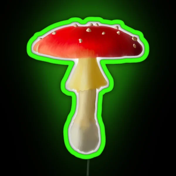 Fly Agaric Mushroom RGB Neon Sign