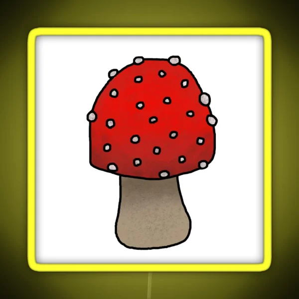 Fly Agaric Mushroom RGB Neon Sign