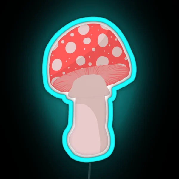 Fly Agaric Mushroom RGB Neon Sign