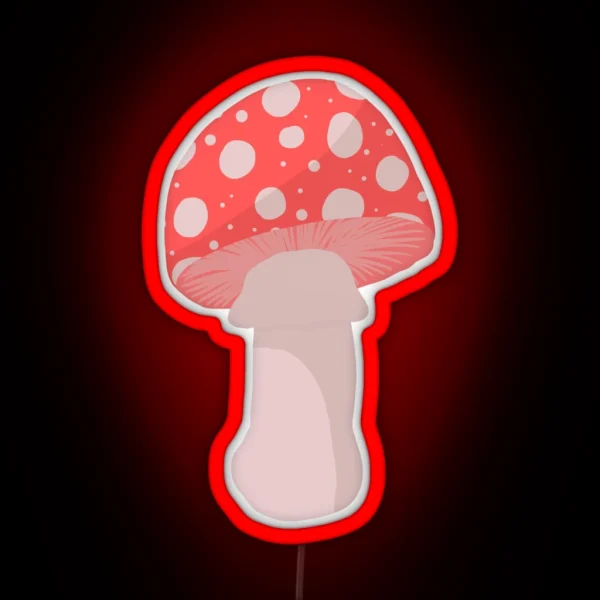 Fly Agaric Mushroom RGB Neon Sign