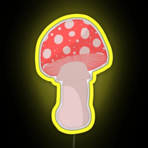 Fly Agaric Mushroom RGB Neon Sign