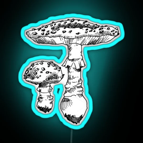 Fly Agaric RGB Neon Sign