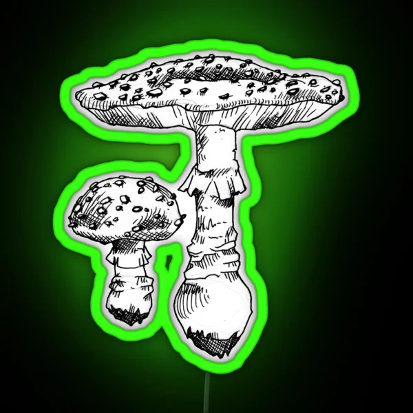 Fly Agaric RGB Neon Sign