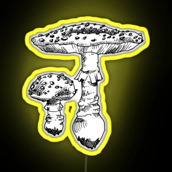 Fly Agaric RGB Neon Sign