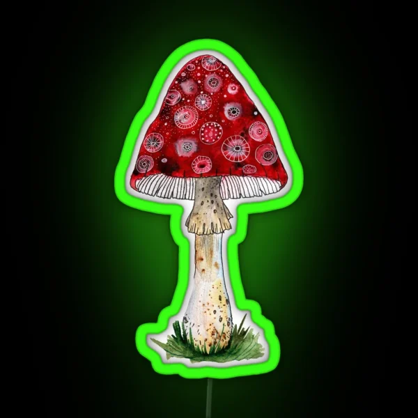 Fly Agaric RGB Neon Sign