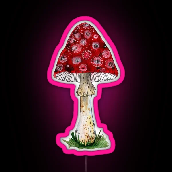 Fly Agaric RGB Neon Sign