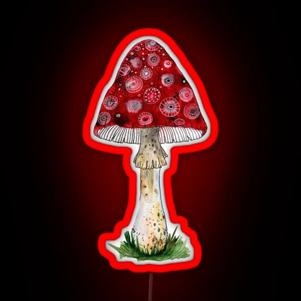 Fly Agaric RGB Neon Sign