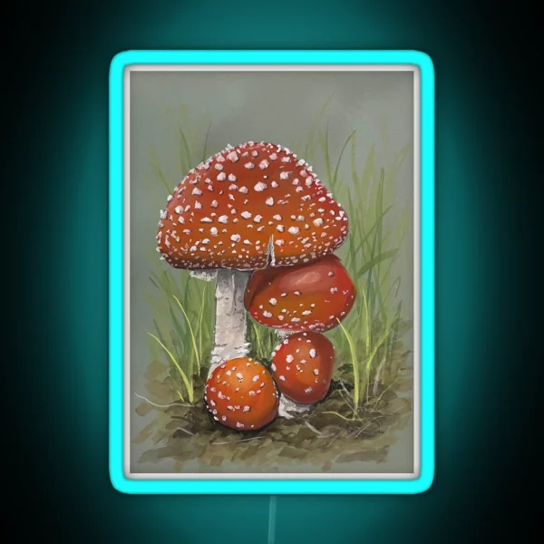 Fly Agarics RGB Neon Sign