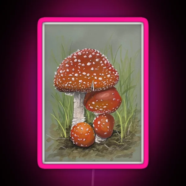 Fly Agarics RGB Neon Sign