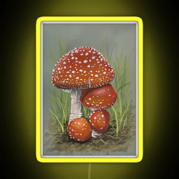 Fly Agarics RGB Neon Sign