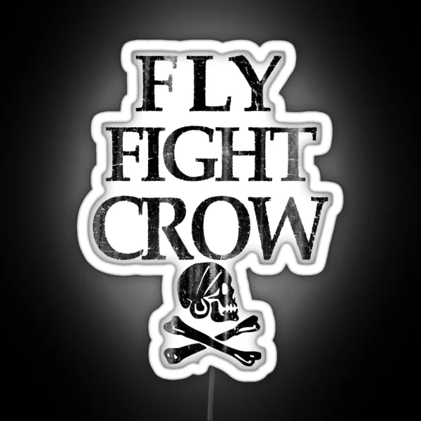 Fly Fight Crow RGB Neon Sign