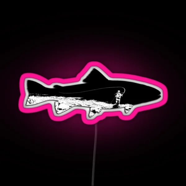 Fly Fisherman RGB Neon Sign