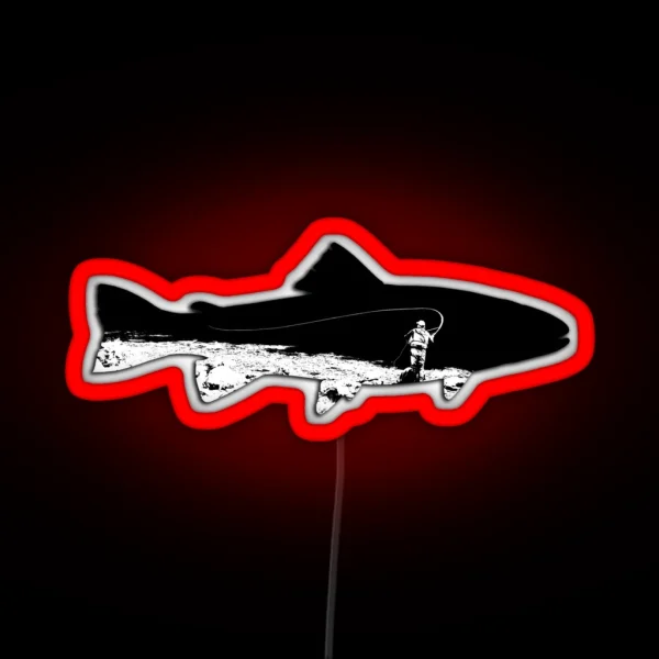 Fly Fisherman RGB Neon Sign