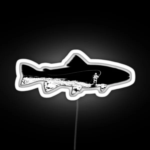 Fly Fisherman RGB Neon Sign