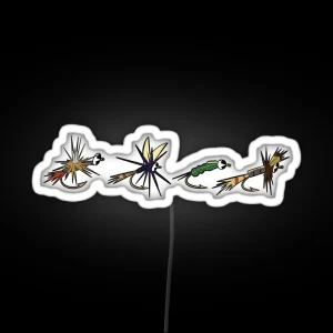 Fly Fishing Flies RGB Neon Sign