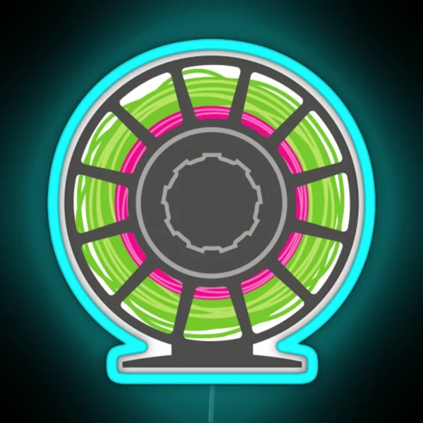 Fly Fishing Fun Reel Graphic RGB Neon Sign