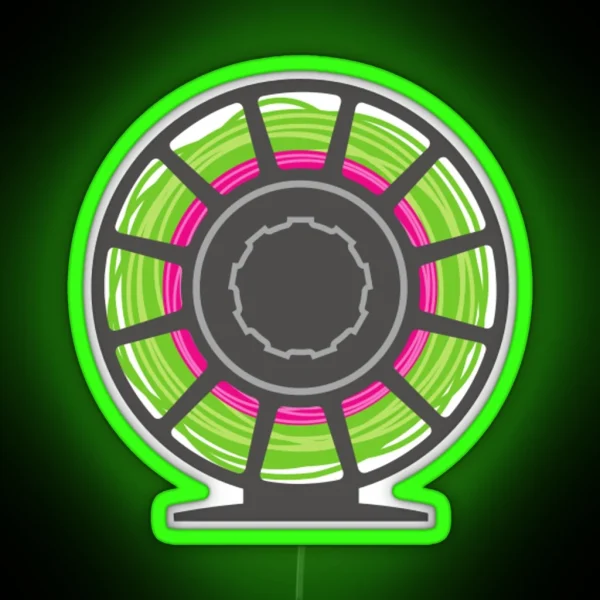 Fly Fishing Fun Reel Graphic RGB Neon Sign