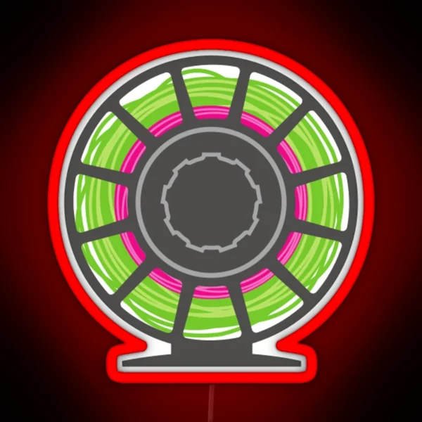 Fly Fishing Fun Reel Graphic RGB Neon Sign