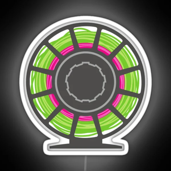 Fly Fishing Fun Reel Graphic RGB Neon Sign