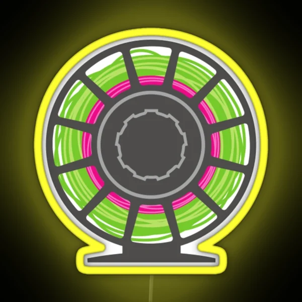 Fly Fishing Fun Reel Graphic RGB Neon Sign