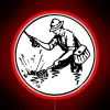 Flyfisherman Netting A Trout RGB Neon Sign - Image 2