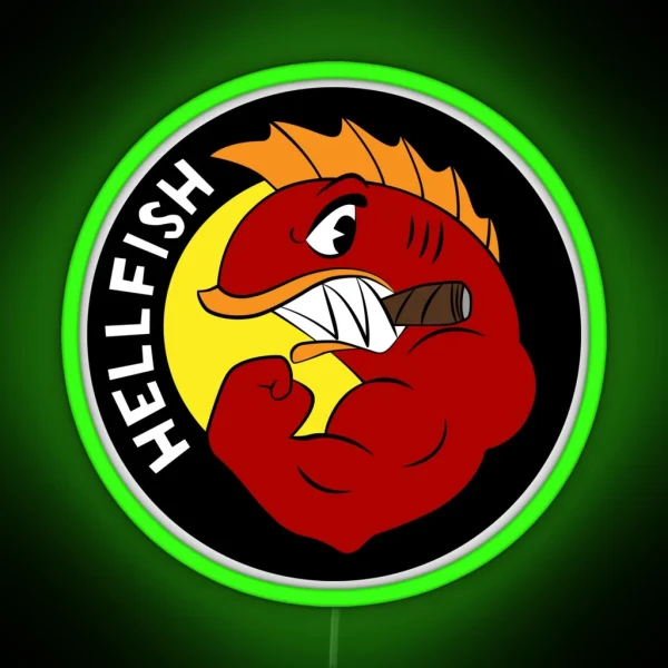 Flying Hellfish The Curse Of The Flying Hellfish RGB Neon Sign