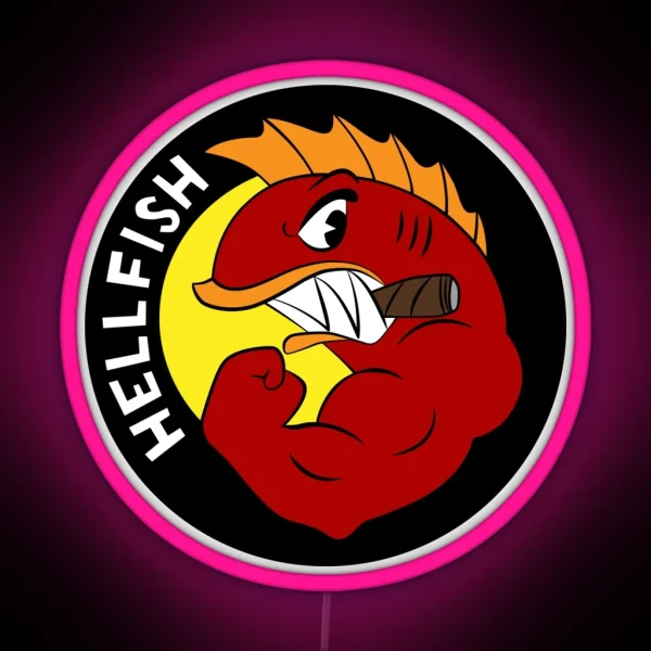 Flying Hellfish The Curse Of The Flying Hellfish RGB Neon Sign