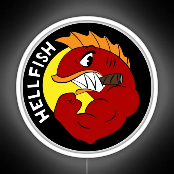 Flying Hellfish The Curse Of The Flying Hellfish RGB Neon Sign