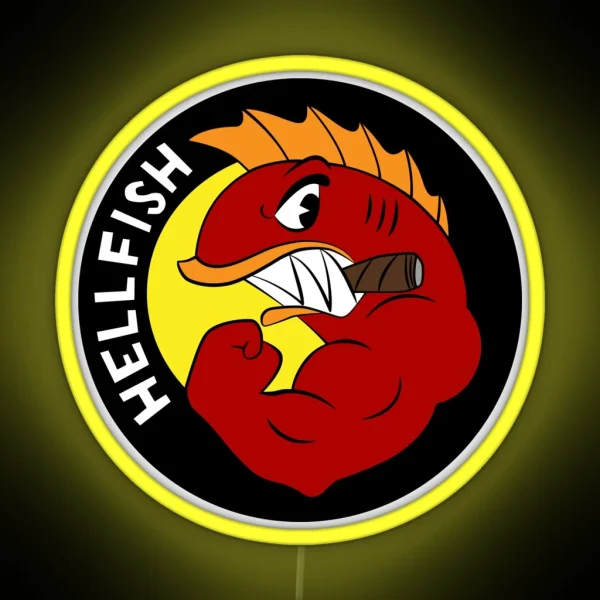 Flying Hellfish The Curse Of The Flying Hellfish RGB Neon Sign