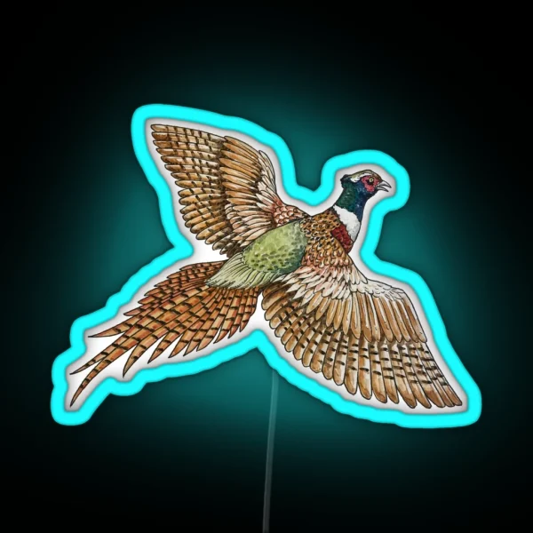 Flying Pheasant RGB Neon Sign