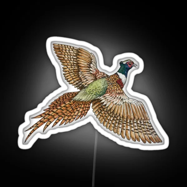 Flying Pheasant RGB Neon Sign