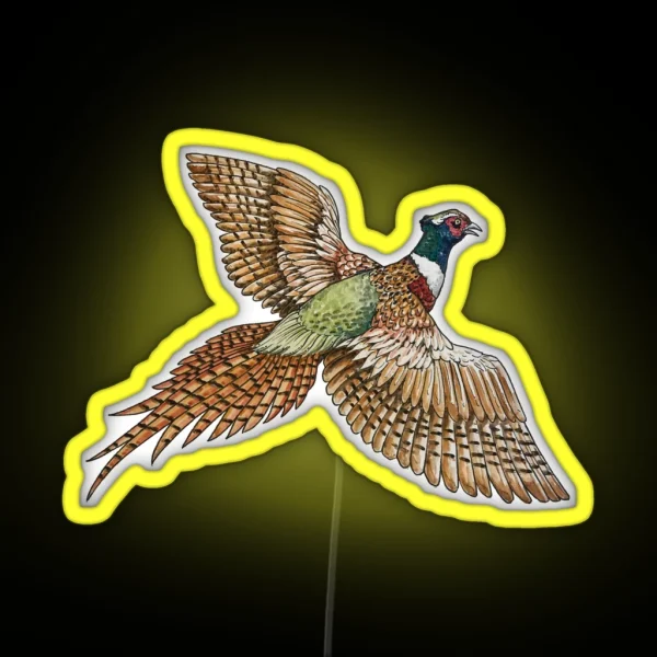 Flying Pheasant RGB Neon Sign