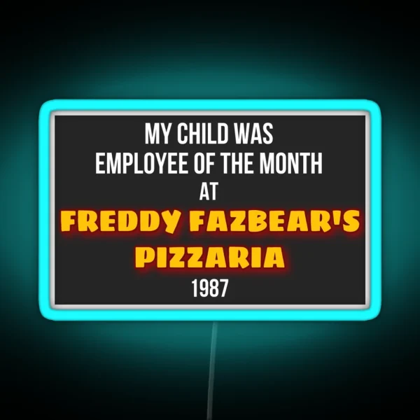 FNAF Employee Of The Month 2 RGB Neon Sign