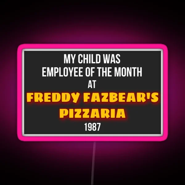FNAF Employee Of The Month 2 RGB Neon Sign