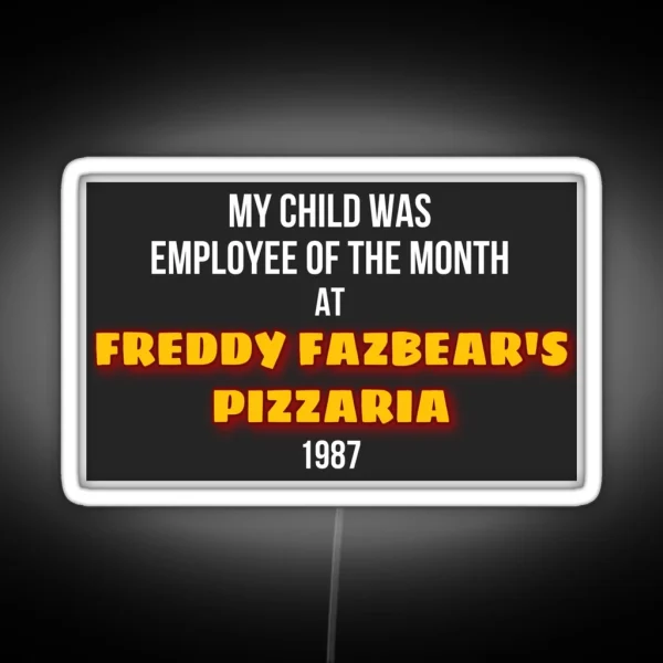 FNAF Employee Of The Month 2 RGB Neon Sign