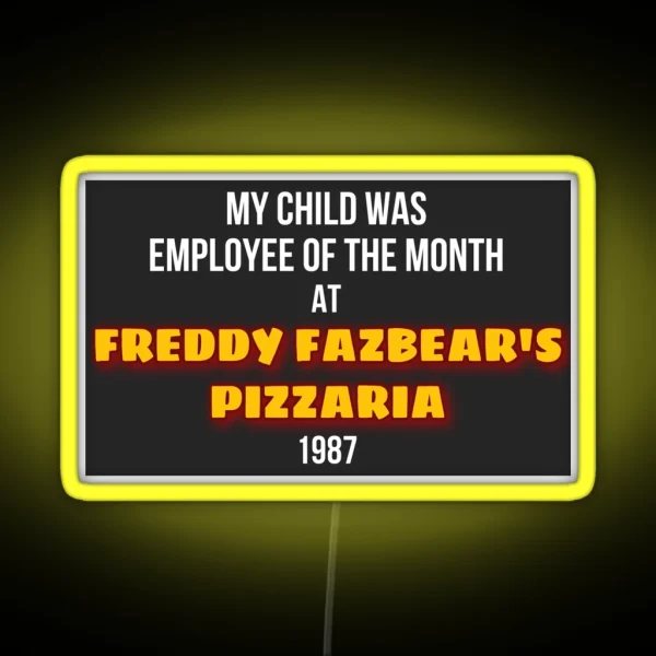 FNAF Employee Of The Month 2 RGB Neon Sign