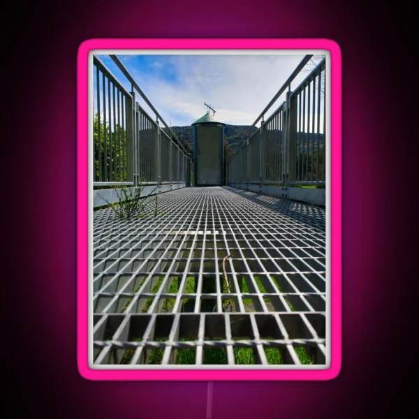 Follow The Metal Walkway RGB Neon Sign