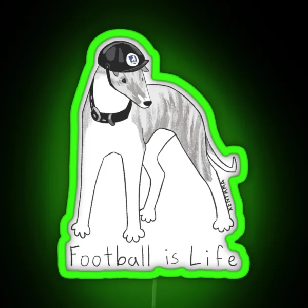 Football Is Life RGB Neon Sign