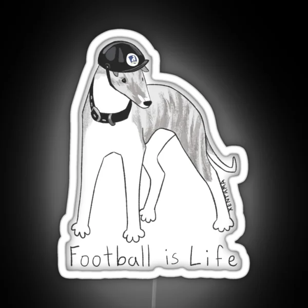 Football Is Life RGB Neon Sign