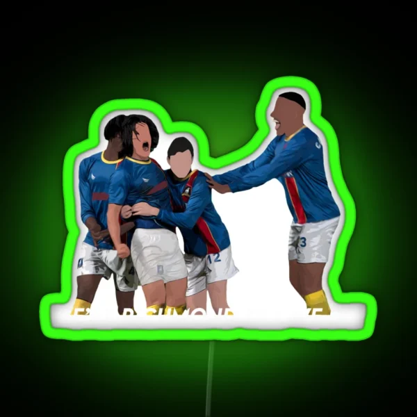 Football Team RGB Neon Sign