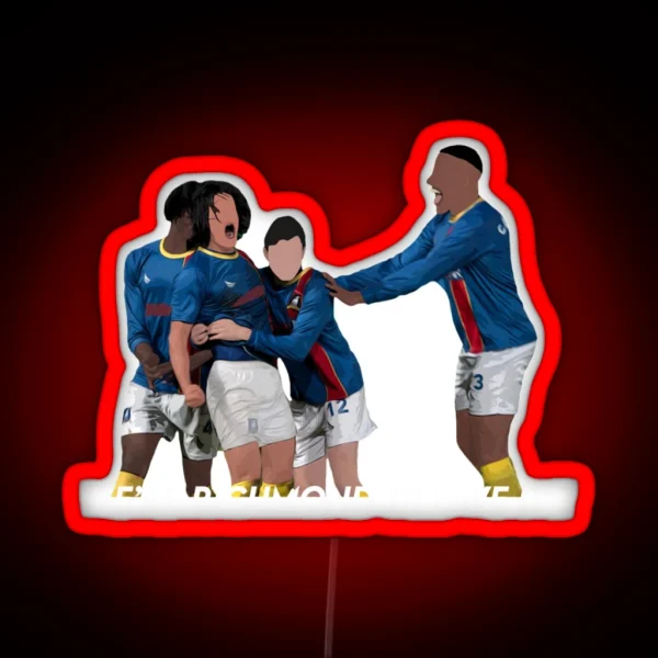 Football Team RGB Neon Sign