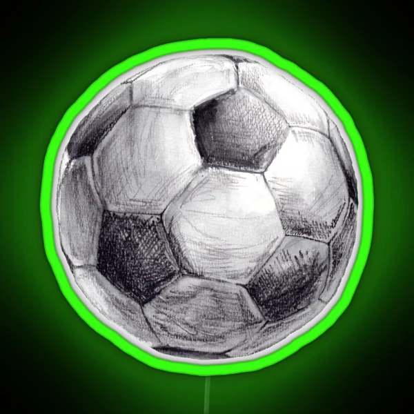 Football Watercolor RGB Neon Sign