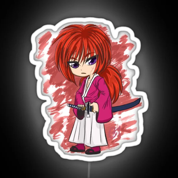 For Birthday Boys Girls Kenshin Rurouni Himura Birthday RGB Neon Sign