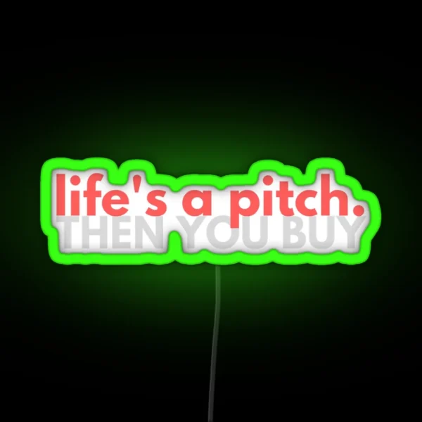 For Hustlers Entrepreneurs And Sales Closers RGB Neon Sign