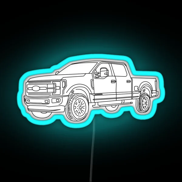 Ford F250 Super Duty RGB Neon Sign