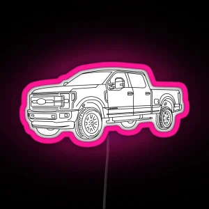 Ford F250 Super Duty RGB Neon Sign