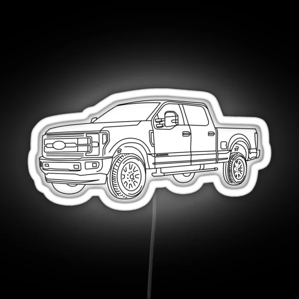 Ford F250 Super Duty RGB Neon Sign