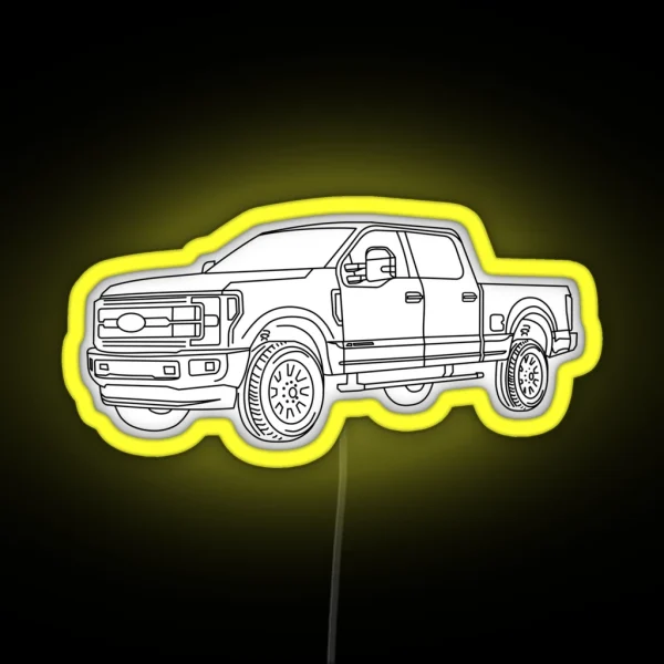 Ford F250 Super Duty RGB Neon Sign