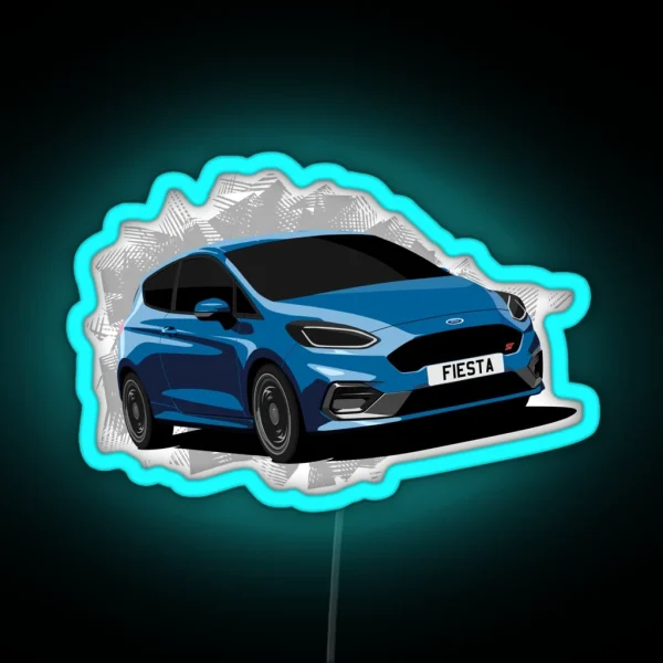 Ford Fiesta ST RGB Neon Sign
