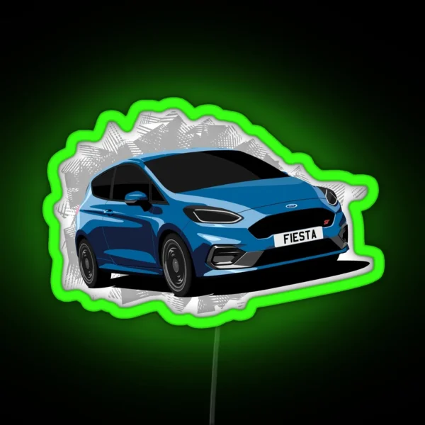 Ford Fiesta ST RGB Neon Sign